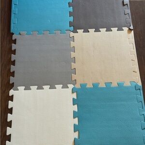 EVA Rubber Foam 20 Tiles 12x 12 Interlocking Puzzle Baby-Safe Flooring Mats Yoga